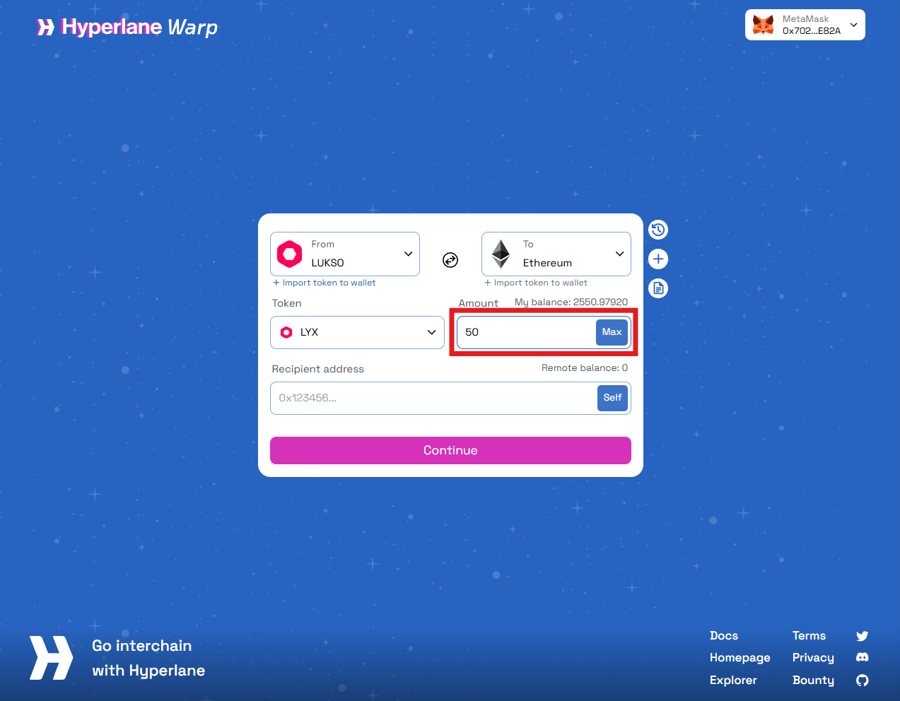 Bridge UI