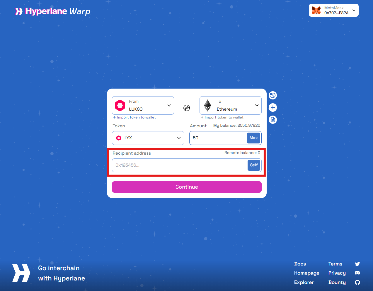 Bridge UI