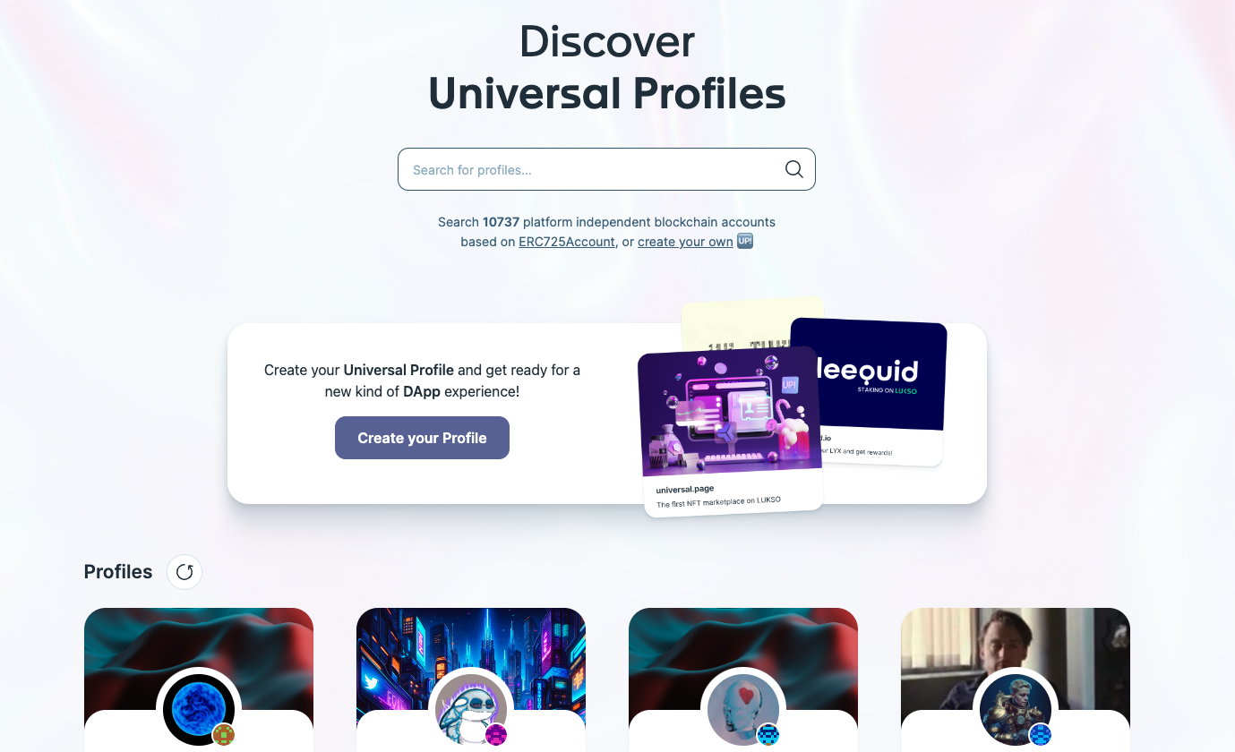 Universal Profile Explorer