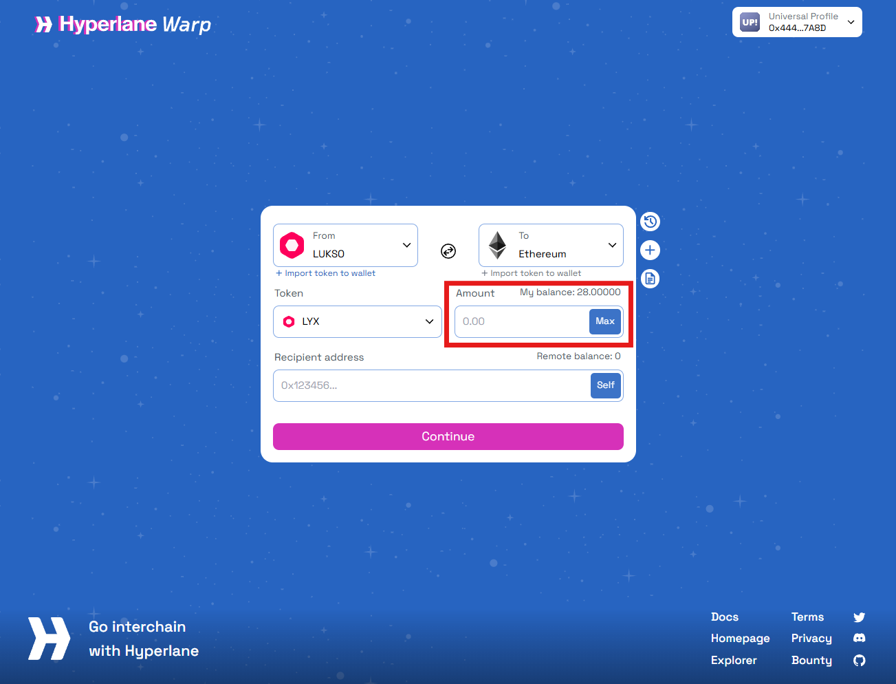 Bridge UI