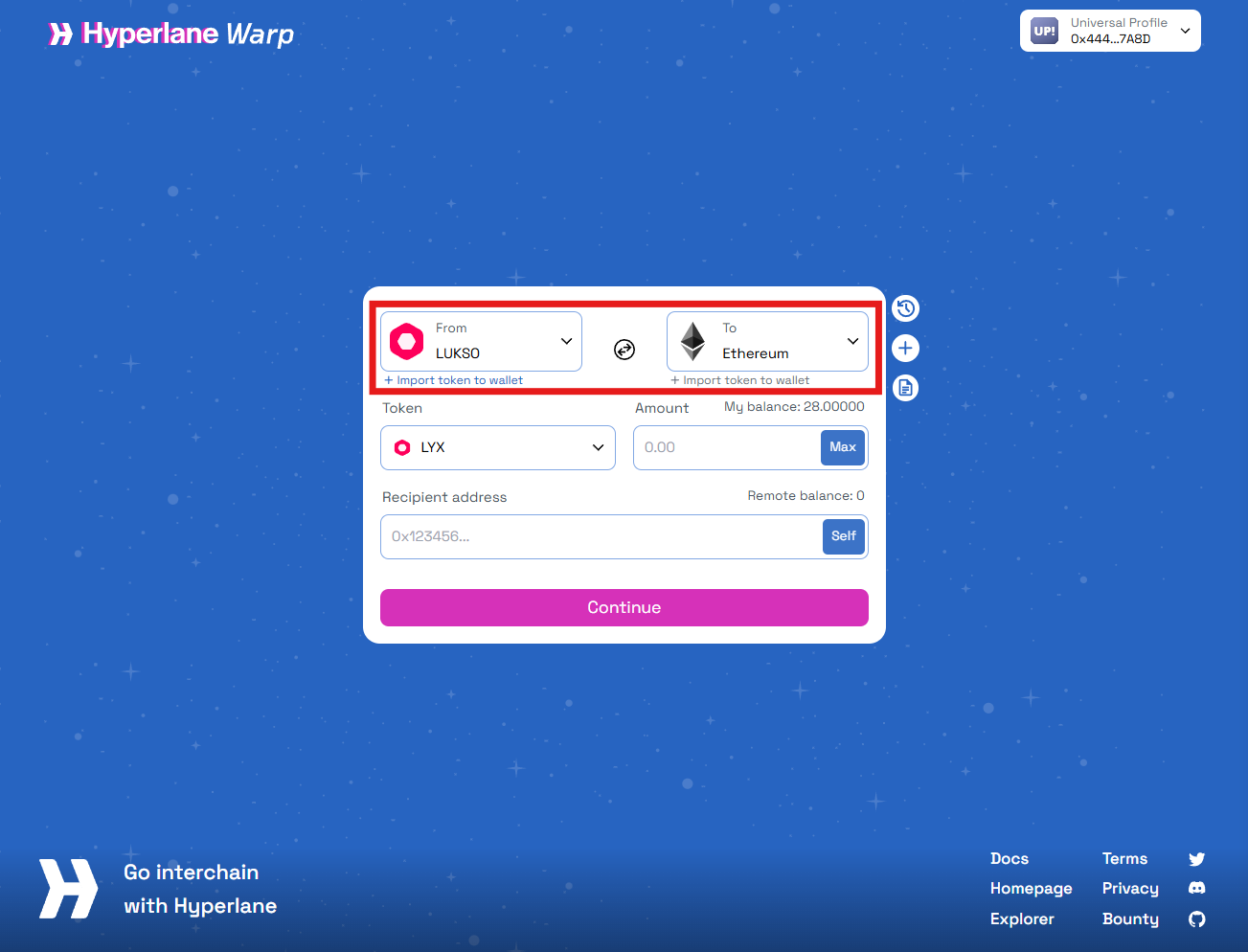 Bridge UI