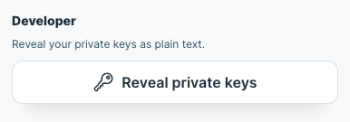 Reveal Private Keys